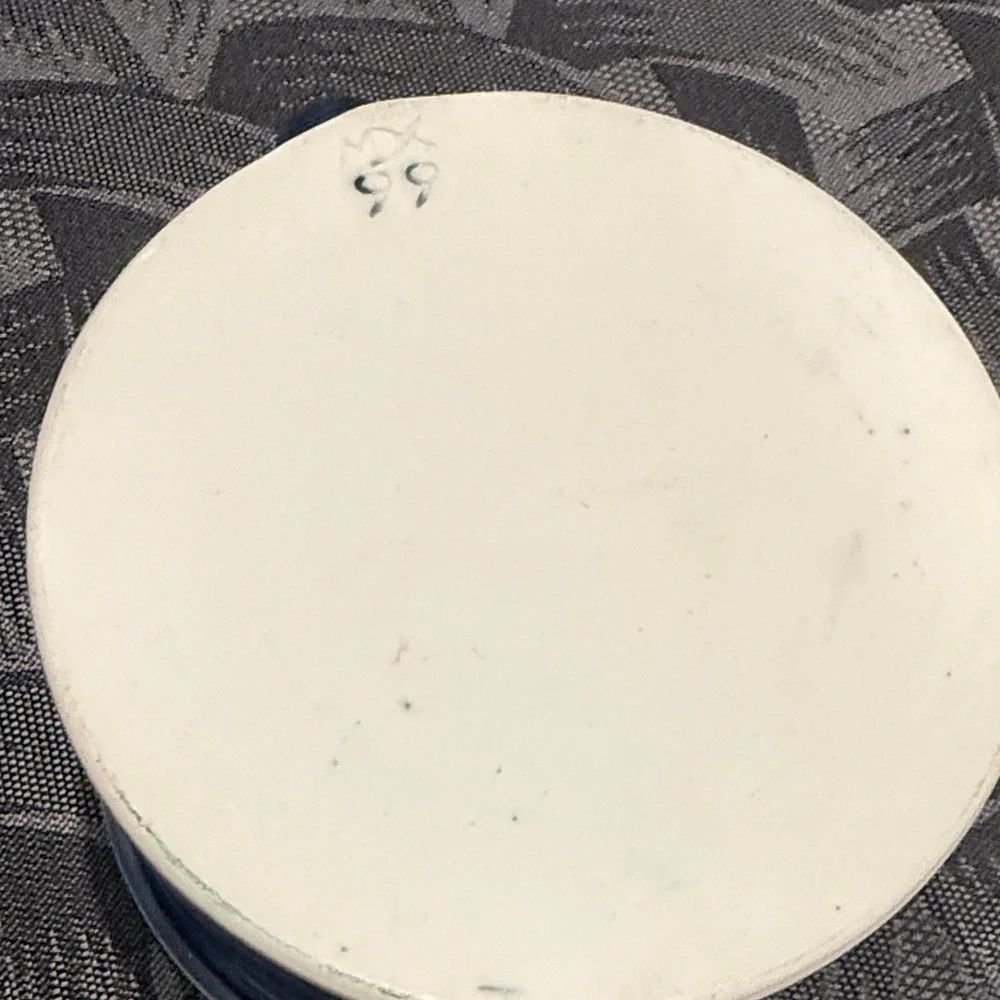 Pottery Barn signed mug fish